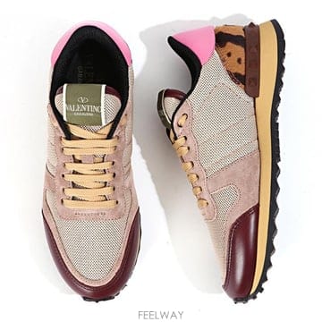 발렌티노 IW2S0291 TTC P80 여성 레오파드 송치 런닝