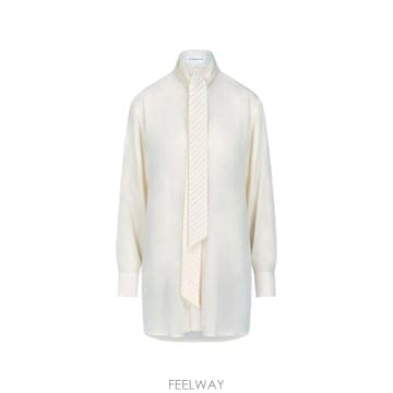 Victoria Beckham ���丮�ƺ��� pleated scarf detail blouse 12331837653256 TP72580103���丮�ƺ��� pleated scarf detail blouse 1233183765325