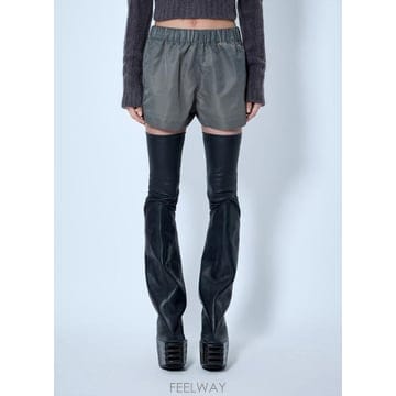 Rick Owens 26 FW �������� ���� Elasticated Waist Shorts RO02F5392 NBFD 78 TP826 FW �������� ���� Elasticated Waist Shorts RO02F5392