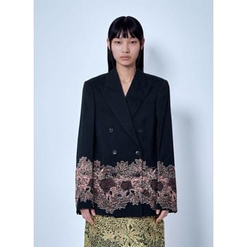 Dries Van Noten 26 FW �帮���ݳ�ư ���� Embroidered Double Breasted Blazer dvn02660126 FW �帮���ݳ�ư ���� Embroidered Double Breasted Bl