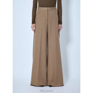 Max Mara 26 FW �������� ���� Herringbone Wide Leg Trousers max0266058cam26 FW �������� ���� Herringbone Wide Leg Trousers max0