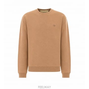 26FW 발렌티노 베이지 vlogo 시그니처 스웨트 셔츠 MF28RBMN10R TP576260884
