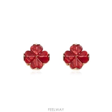 케이트 스페이드 클로버 스터드 귀걸이 KP7750 RED TP979875781