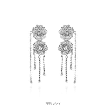 알레산드라 리치 플로럴 드롭 클립형 귀걸이 FABA3379J0024 0001CRYSILVER TP979629