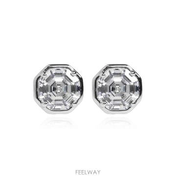 케이트 스페이드 팔각형 크리스탈 스터드 귀걸이 KP6880 CLEARSILVER TP979877592