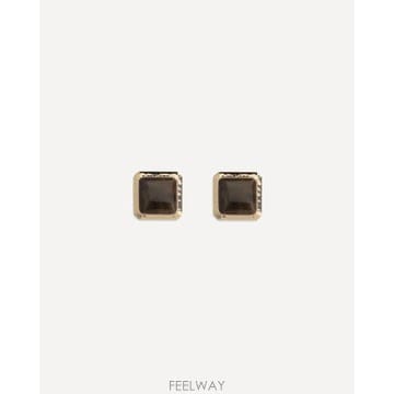 자화상 망치질 에나멜 스터드 귀걸이 AW26623EGD GOLD TP979875185