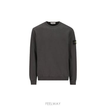 Stone Island 나침반 패치 크루넥 스웨트셔츠 L2S156100049S0A20 V0062LEADGRE