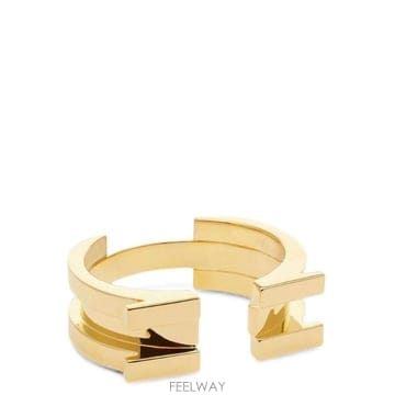 Elisabetta Franchi 로고 오픈 뱅글 팔찌 BC04B66E2 U95 TP979623548