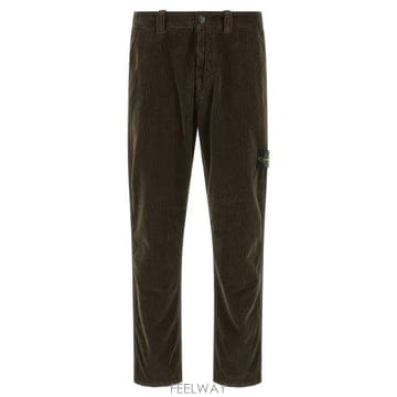 Stone Island 로고 패치 스트레이트 레그 팬츠 L2S153100059S0212 V0078 TP979