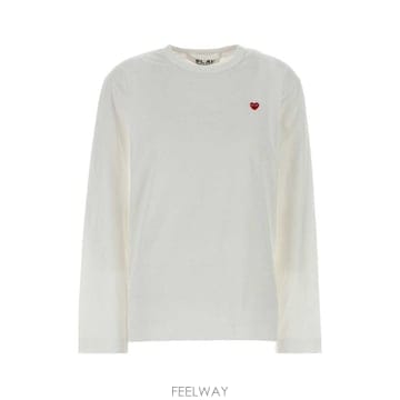 Comme des Garcons Comme des Garcons �÷��� �ΰ� ��ġ ũ��� Ƽ���� AXT308051 WHITE TP979870Comme des Garcons �÷��� �ΰ� ��ġ ũ��� Ƽ���� AXT30