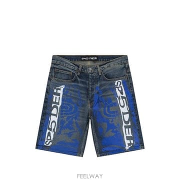 26 FW SP5DER 로고 프린트 데님 쇼츠 SP5DER610 TP458627639