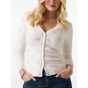 | Other Brand | 26 FW GUESS USA 4G logo rhinestones cardigan W6GR18Z0605 TP426 FW GUESS USA 4G logo rhinestones cardigan W6GR18Z06