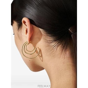 | Other Brand | 26 FW Panconesi triple hoop earrings F26EA016PGOLD TP459802126 FW Panconesi triple hoop earrings F26EA016PGOLD TP4