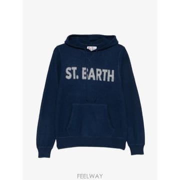 | Other Brand | 26 FW MC2 Saint Barth Jake logo knit drawstring hoodie JAK0026 FW MC2 Saint Barth Jake logo knit drawstring hoodie