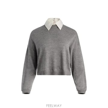 Alice & Olivia 26 FW �ٸ����ؿø���� Rhett detachable collar sweater CL000533738 T26 FW �ٸ����ؿø���� Rhett detachable collar sweater
