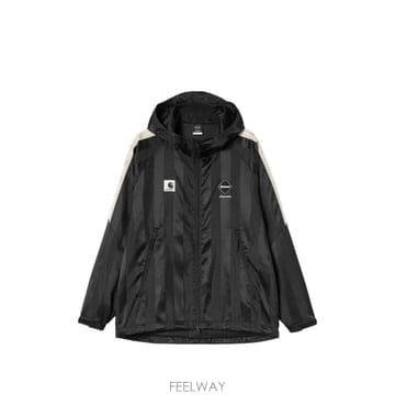 Carhartt 26 FW Į��Ʈ x F C Real Bristol striped hooded jacket A261046 T26 FW Į��Ʈ x F C Real Bristol striped hooded jacket 