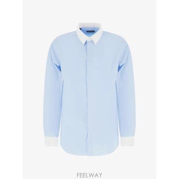 TOM FORD 26 FW ������ contrast collar concealed front shirt HRVF08CGS6226 FW ������ contrast collar concealed front shirt HRV