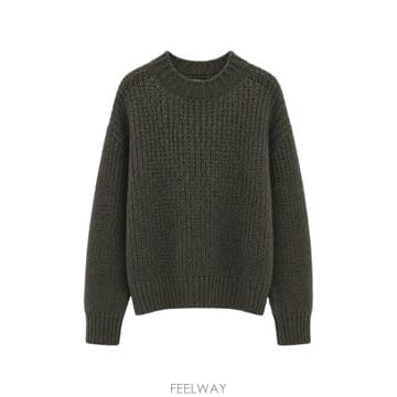 Roberto Collina 26 FW Roberto Collina chunky knit drop shoulder sweater 263F26 FW Roberto Collina chunky knit drop shoulder sweate