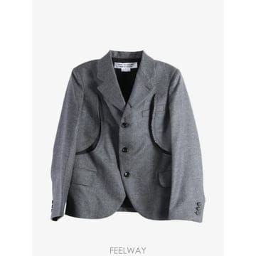 26 FW 꼼데가르송 컷아웃 울 블레이저 RRJ005051MEDIUMGREY TP459794243