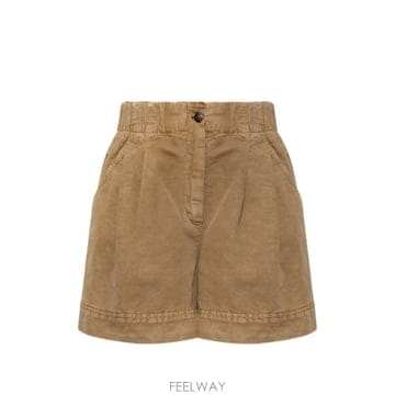 26 FW 몽클레어 그레노블 로고 패치 플리츠 쇼츠 L10982B00001M9748 TP459801282
