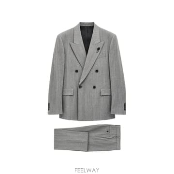 Lardini 26 FW �󸣵�� double breasted patterned suit AC5942E34ACIF6744526 FW �󸣵�� double breasted patterned suit AC5942E3