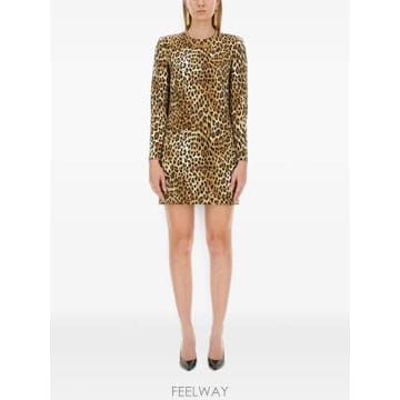 Moschino 26 FW ��Ű�� animal pattern mini dress 04285550 TP45917102326 FW ��Ű�� animal pattern mini dress 04285550 TP45