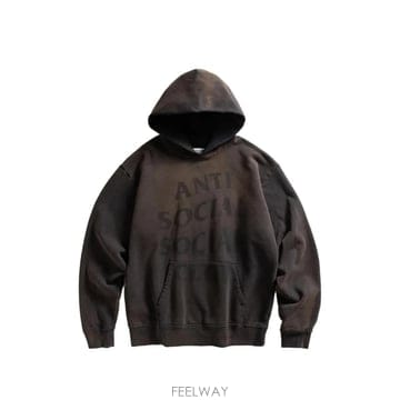 26 FW 안티소셜소셜클럽 Missing logo print faded effect hoodie MISSIN