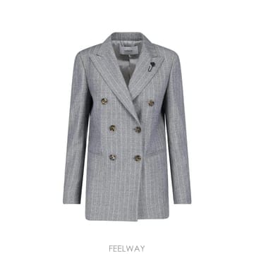 Lardini 26 FW �󸣵�� pinstripe double breast blazer A7ADAMFACD67815 TP26 FW �󸣵�� pinstripe double breast blazer A7ADAMFA