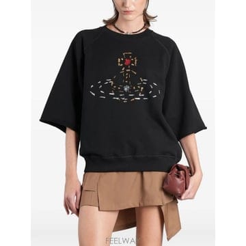 ViVienne westwood 26 FW ���ȿ���Ʈ��� short sleeve raglan sweatshirt 3I01001BJ00AS26 FW ���ȿ���Ʈ��� short sleeve raglan sweatshirt 