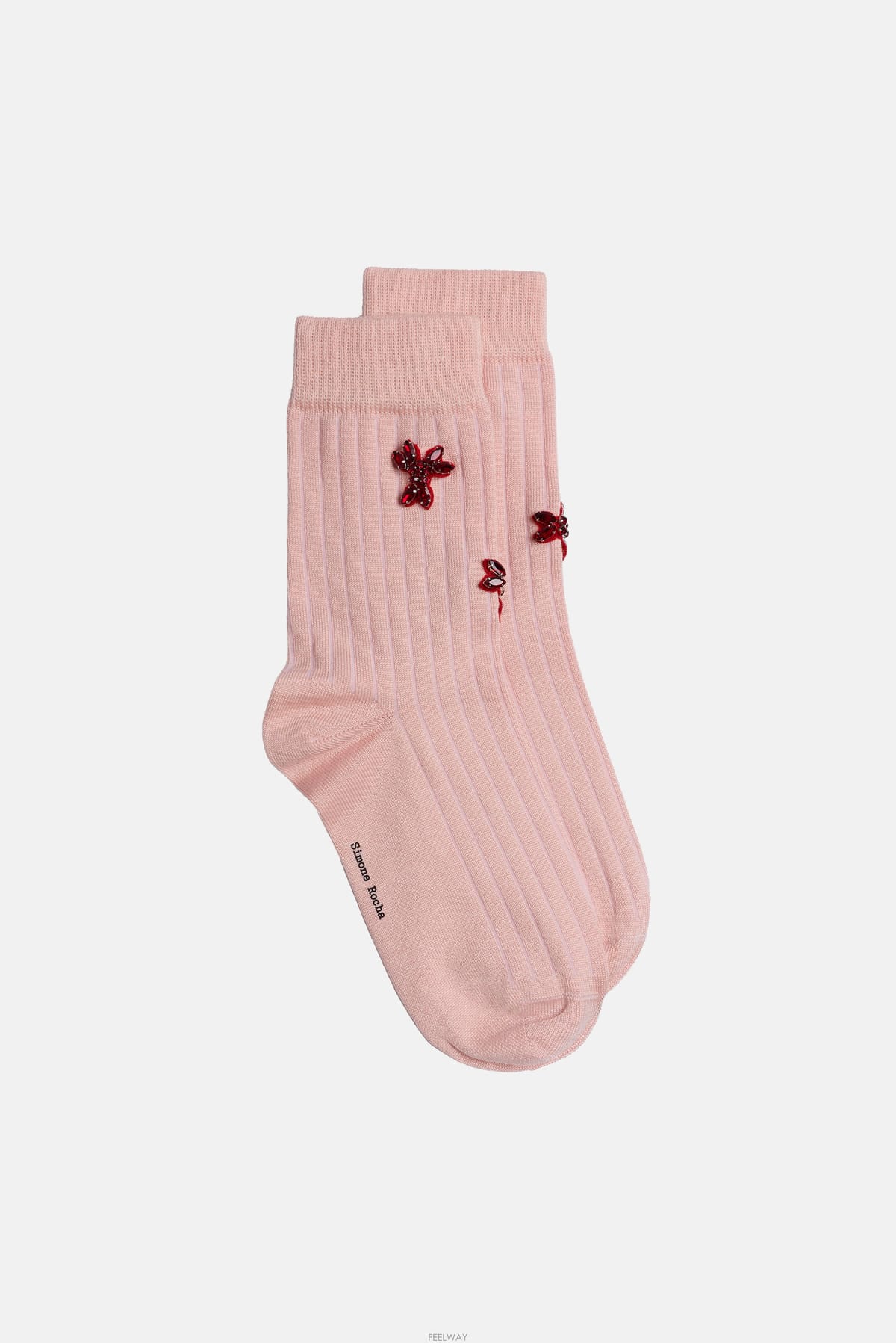 Simone Rocha [B4] �ø�λ� SOCK68TB0647BLUSHRED �縻 �轺 ����[B4] �ø�λ� SOCK68TB0647BLUSHRED �縻 �轺 ����