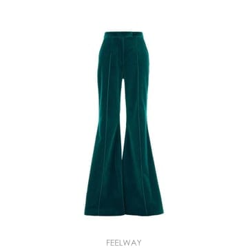 | Other Brand | 26 FW Costarellos velvet finish flared trousers FW2644 TP45926 FW Costarellos velvet finish flared trousers FW2644