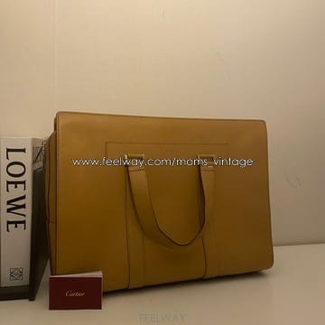 CARTIER / 빈티지 까르띠에 머스트 드 베이지 레더 브리프케이스 / 서류가방