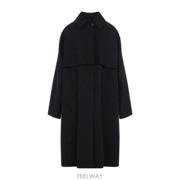 26FW 질샌더 트렌치 코트 J03SW0042 J40365 001 BLACK