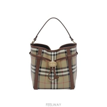 인더샵 BURBERRY 버버리 베이지 체크 버킷백