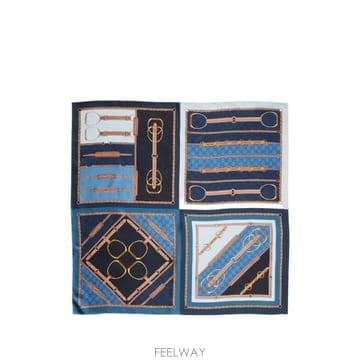 인더샵 GUCCI 구찌 블루 스카프