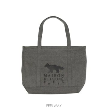 Maison Kitsune ���Ϲ�� ���� Ű���� Large Profile Fox logo print tote bag���Ϲ�� ���� Ű���� Large Profile Fox logo print tote