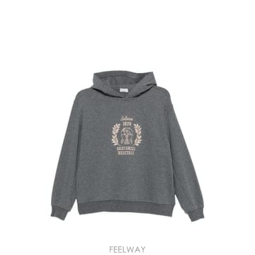 당일배송 브루넬로 쿠치넬리 로고 자수 후디