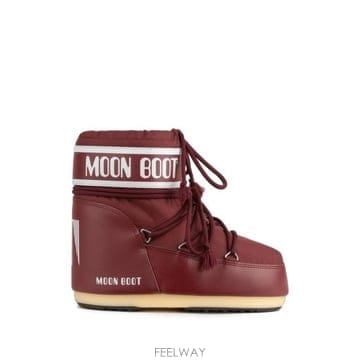 26FW 문부츠 아이콘 나일론 로우 부츠 80D1409340 D013 RED