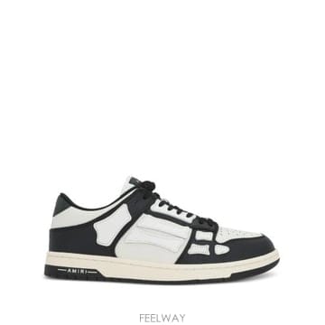 27SS 아미리 스컬 탑 로우 스니커즈 AMFOSR1098 004 WHITE BLACK