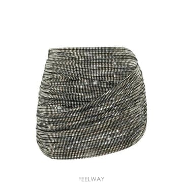 Self Portrait 27SS ���� ��Ʈ����Ʈ �̵� ��ĿƮ SC26 009SK SL SILVE SILVER BLACK27SS ���� ��Ʈ����Ʈ �̵� ��ĿƮ SC26 009SK SL SILVE S