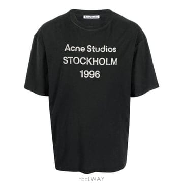 Acne 26FW ��ũ�� ��Ʃ��� �ΰ� Ƽ���� CL0196 FABLK BLACK26FW ��ũ�� ��Ʃ��� �ΰ� Ƽ���� CL0196 FABLK BLACK