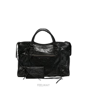 26FW 발렌시아가 르 시티 백 865760 2ACFH 1000 BLACK