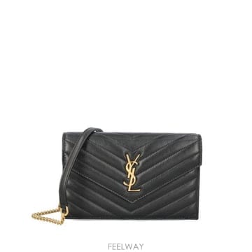 Saint Laurent 26FW ���ζ� ����Ų ������ ī���� ��Ʋ��� �������� ü�� ���� 857605 AAA44 1000 BLAC26FW ���ζ� ����Ų ������ ī���� ��Ʋ��� �������� 