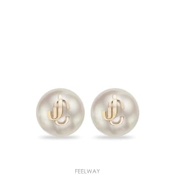 Jimmy Choo 27SS ������ �̾ JC PEARL STUDS DXQ GOWHI WHITE GOLD27SS ������ �̾ JC PEARL STUDS DXQ GOWHI WHITE GOLD