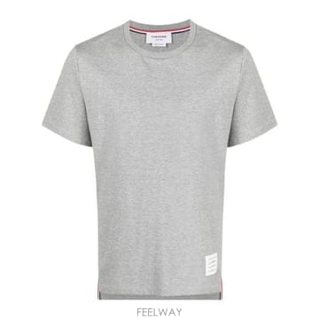 Thom Browne 27SS ����� ���� �������� ���̵� ���� Ƽ MJS067A 00042 055 GREY27SS ����� ���� �������� ���̵� ���� Ƽ MJS067A 000