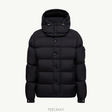 (국내A/S가능) 몽클레르 마야 70 후드 숏 다운 자켓 남성 블랙 L20911A0020553333999