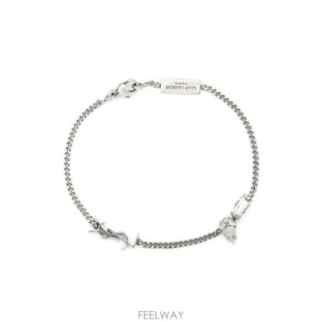 Saint Laurent 26FW ���ζ� ���ǿ� �� �극�̽��� ��Ż �� ���ν��� 692489 Y1526 8368 SILVER WHIT26FW ���ζ� ���ǿ� �� �극�̽��� ��Ż �� ���ν��� 6924