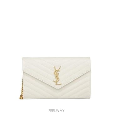 Saint Laurent 26FW ���ζ� ���� ī���� ü�� ���� 377828 BOW01 9207 WHITE26FW ���ζ� ���� ī���� ü�� ���� 377828 BOW01 9207 