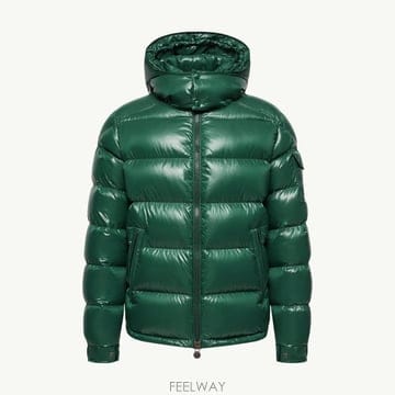 (국내A/S가능) 몽클레르 마야 후드 숏 다운 자켓 남성 다크그린 L20911A5360068950875
