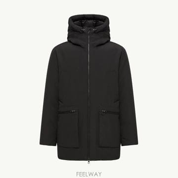 (국내A/S가능) 몽클레르 오리노 후드 미드렝스 파카 남성 블랙 L20911C000035983X999